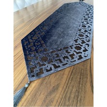 Nurhan Home Collection Selçuklu Modeli Füme Renk Orta Sehpa Runner