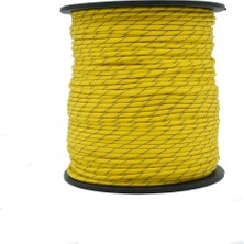 Mg Ropes Bileklik,outdoor 4 mm Reflektörlü Paracord Ip No:48 100 Metre Sarı