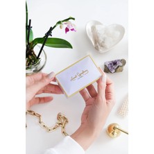 DAKS Beyaz & Gold (94 x 59 x 36 Mm) - Premium Metal Hediye, Takı ve Saklama Kutusu