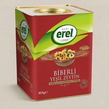 Erel Horeca Kırmızı Biber Dolgulu Yeşil Zeytin 10KG Teneke