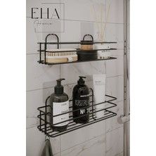 Empressco Eha Home 2li Set Siyah Şampuanlık Banyo Düzenleyici Yapışkanlı 4 Askılı Duş Rafı Organizer - Fiyatı, Yorumları