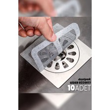 Empressco Destpak 10 Adet Yapışkanlı Gider Süzgeci - Gider Teli - Saç, Kıl Tutar - Böcek ve Haşere Engelleyici 10X10CM - Fiyatı, Yorumları