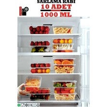 Empressco Canbay Store 10 Adet Kapaklı Derin Dondurucuya Mikrodalgaya Uygun Sızdırmaz Saklama Kabı 1 Litre - Fiyatı, Yorumları
