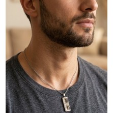 Moonpiece Collection Kişiye Özel Çelik Göz Tarih Baskılı Kolye Hediye Sevgili Arkadaş