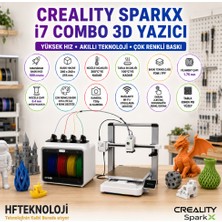 Creality  Usb, Wi-Fi ve Bulut Entegrasyonu ,sparkx I7 Combo 3D Yazıcı+Filament Turuncu 1.75MM 1kg Standart Hediye