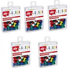 Stilo 40 'li Harita Çivisi Karışık Renk ( 5 Kutu )