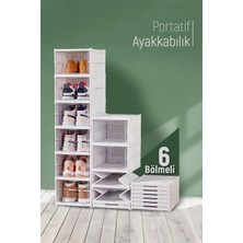 Empressco Trend Maison Katlanabilir Portatif 6 Katlı Plastik Ayakkabılık Ayakkabı Düzenleyici Organizer Beyaz - Fiyatı, Yorumları