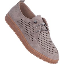 Ayakcenter Ayzen 1050 Vizon Kadın Loafer Ayakkabı