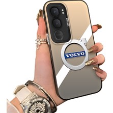HONTINGA Vivo Y31 5g ile Uyumlu Kılıfı Silikon Kenar Sert Arka Düşüme Önleyici Basitlik Anti Düşme Kamera Korumali Volvo Desen Telefon Kılıfı Kadın ve Erkek Için Uygundur K1-1120