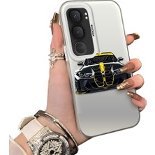 HONTINGA Vivo Y31 5g ile Uyumlu Kılıfı Silikon Kenar Sert Arka Düşüme Önleyici Basitlik Anti Düşme Kamera Korumali Bmw Desen Telefon Kılıfı Kadın ve Erkek Için Uygundur K1-1116