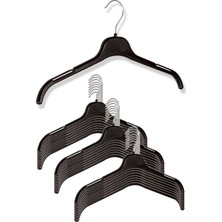 Empressco Demoplast Hanger & Textıle Accessorıes Elbise, Gömlek, Bluz,  Tunik, Tshirt Askısı, Tek Taraf Dolgulu Siyah Lüks Plastik Askı (25 Adet) - Fiyatı, Yorumları