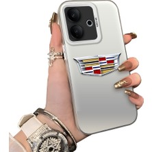 HONTINGA Vivo V60 Lite 5g ile Uyumlu Kılıfı Silikon Kenar Sert Arka Düşüme Önleyici Basitlik Anti Düşme Kamera Korumali Cadillac Desen Telefon Kılıfı Kadın ve Erkek Için Uygundur K1-1115