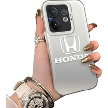 HONTINGA Vivo V60 5g ile Uyumlu Kılıfı Silikon Kenar Sert Arka Düşüme Önleyici Basitlik Anti Düşme Kamera Korumali Honda Desen Telefon Kılıfı Kadın ve Erkek Için Uygundur K1-1117