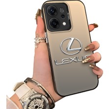 HONTINGA Oppo Reno 14 5g ile Uyumlu Kılıfı Silikon Kenar Sert Arka Düşüme Önleyici Basitlik Anti Düşme Kamera Korumali Lexus Desen Telefon Kılıfı Kadın ve Erkek Için Uygundur K1-1118