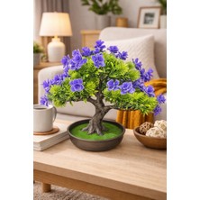 Eng Parti Dünyası Dekoratif Saksılı Yapay Çiçekli Ağaç (Bonsai Form)