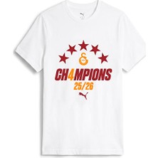 Puma Galatasaray Sk 26 Şampiyonluk Tişörtü Erkek Futbol Tişörtü 79229904 Beyaz