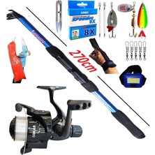 Oslo Turna Tele Spin Olta Takımı Seti Piranha Travel 270CM 50-150GR Oskar CB640