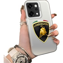 HONTINGA Oppo Reno 14 Pro 5g ile Uyumlu Kılıfı Silikon Kenar Sert Arka Düşüme Önleyici Basitlik Anti Düşme Kamera Korumali Lamborghini Desen Telefon Kılıfı Kadın ve Erkek Için Uygundur K1-1110