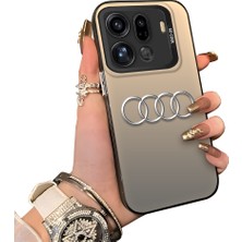 HONTINGA Oppo Find X9 Pro 5g ile Uyumlu Kılıfı Silikon Kenar Sert Arka Düşüme Önleyici Basitlik Anti Düşme Kamera Korumali Audi Desen Telefon Kılıfı Kadın ve Erkek Için Uygundur K1-1121