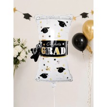 Parti Adresi Mezuniyet Partisi Diploma Tasarımlı Folyo Balon Parti Dekoru 66 cm