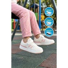 Cool Stella F Beyaz-Pudra Unisex Çocuk Spor Ayakkabı