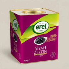 Erel Horeca Mega Jumbo Siyah Zeytin 290-320 Kalibre 10KG Teneke