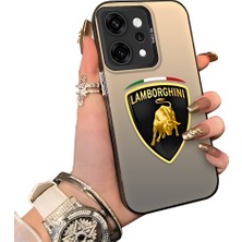 HONTINGA Oppo Reno 14 Pro 5g ile Uyumlu Kılıfı Silikon Kenar Sert Arka Düşüme Önleyici Basitlik Anti Düşme Kamera Korumali Lamborghini Desen Telefon Kılıfı Kadın ve Erkek Için Uygundur K1-1110