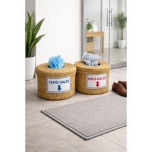 Empressco Ogbemyworld Hasır Tress Ip Galoş Sepeti Galoş Kutusu Çöp Kovası Orta Boy Kapaklı 2’li Set Organizer Kutu - Fiyatı, Yorumları