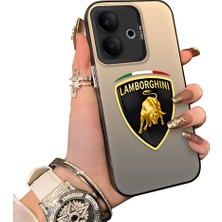 HONTINGA Vivo V60 Lite 5g ile Uyumlu Kılıfı Silikon Kenar Sert Arka Düşüme Önleyici Basitlik Anti Düşme Kamera Korumali Lamborghini Desen Telefon Kılıfı Kadın ve Erkek Için Uygundur K1-1110