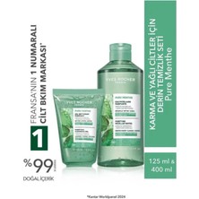 Yves Rocher Karma ve Yağlı Ciltler Için Pure Menthe Jel ve Micellar Su Derin Temizlik Seti