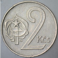Banknoting Çekoslovakya 2 Koruna 1972 Sosyalist Dönem.