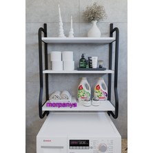 Empressco Morpanya Bony Çamaşır Makinesi Üstü Düzenleyici Raf Banyo Dolabı Rafı Makina Üstü Dolap Raf Beyaz - Fiyatı, Yorumları