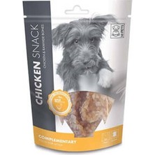 Elif Asya Ceyiz Tekstil Chicken Snack Tavuk ve Sığır Derili Kemik Köpek Ödül Maması 80 gr