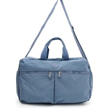 ÖZER-3024 Sanmorris Suya Dayanıklı Krinkıl Kumaş Unisex Omuz ve Çapraz Askılı Seyahat Çantası