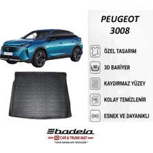 Badela Peugeot 3008 2024-2026 Uyumlu 3D Kauçuk Bagaj Havuzu (Alt Kademe, Geniş Alan Kullanım)
