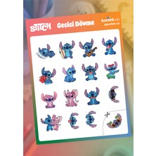 Stitch ve Angel Çocuk Geçici Dövme Seti