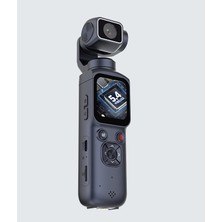 Qifit 75MP 4K Ultra Hd Vlog Kamerası 330° Gimbal Stabilizatörlü Mini Kamera Vlogging Kamera Aı Yüz Takipli El Tipi Dijital Kamera