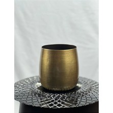 Solvo Vintage Pirinç Dokulu Dekoratif Metal Obje - Fırçalı Bakır Kaplama