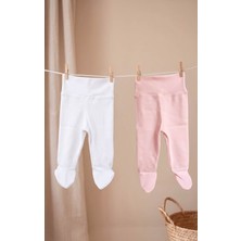 Dolcetots 2'li Set %100 Pamuk Bebek Patikli Alt