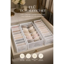 Empressco Çınar Ev Tekstil 3’lü Dolap Içi Düzenleyici Set – 2 Adet 12 Bölmeli Çamaşır Organizer + 8 Bölmeli Sütyen Düzenleyici - Fiyatı, Yorumları