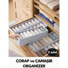 Empressco Spartek Home Textile 2 Adet Çorap ve Çamaşır Organizer Çekmece ve Dolap Içi Düzenleyici, Raf Düzenleyici, Katlanabilir - Fiyatı, Yorumları