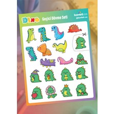 Dinozor Çocuk Geçici Dövme Seti