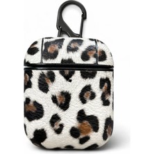 Lenigza Beyaz Leopar Airpods 1 - 2 Kılıfı