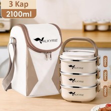 Empressco Valkyrie 3 Katlı Yemek Kabı 2100 ml – Termal Çantalı Lunch Box, 304 Paslanmaz Çelik, Bpa Içermez - Fiyatı, Yorumları