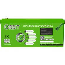 Orbit 12 V 420 Ah Lifepo4 Akü-Marin Tip-Vp
