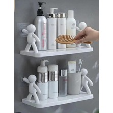 Empressco Acarlarticaret Kendinden Yapışkanlı Banyo Rafı Tarz Organizer Düzenleyici - 1 Adet Çöp Adam Raf - Fiyatı, Yorumları