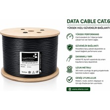 Kant.tech 305M U-Utp Pe 23AWG Outdoor Cat6 Network Kablo Yüksek Iletim