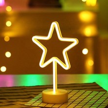 baytoptan Dekoratif Yıldız Neo LED Gece Lambası