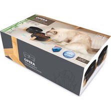 Mrt Teknik Opera Bamboo Standlı Seramik Kedi ve Köpek Mama Kabı Siyah 2X850 ml