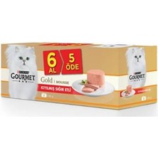 Elif Asya Ceyiz Tekstil Kıyılmış Sığır Etli Yetişkin Kedi Konservesi 6 Al 5 Öde